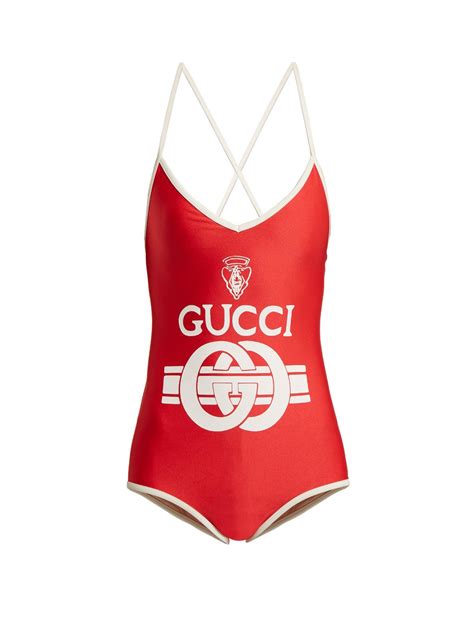 gucci red logo swimsuit|Gucci swimsuit not for swimming.